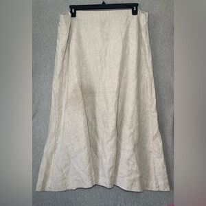 NWT The Drop 100% Linen Midi Skirt Size 2X